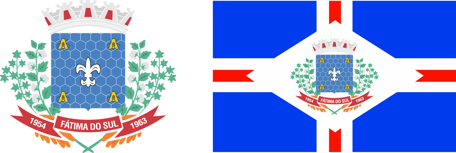 Brasão e Bandeira Município de Fátima do Sul